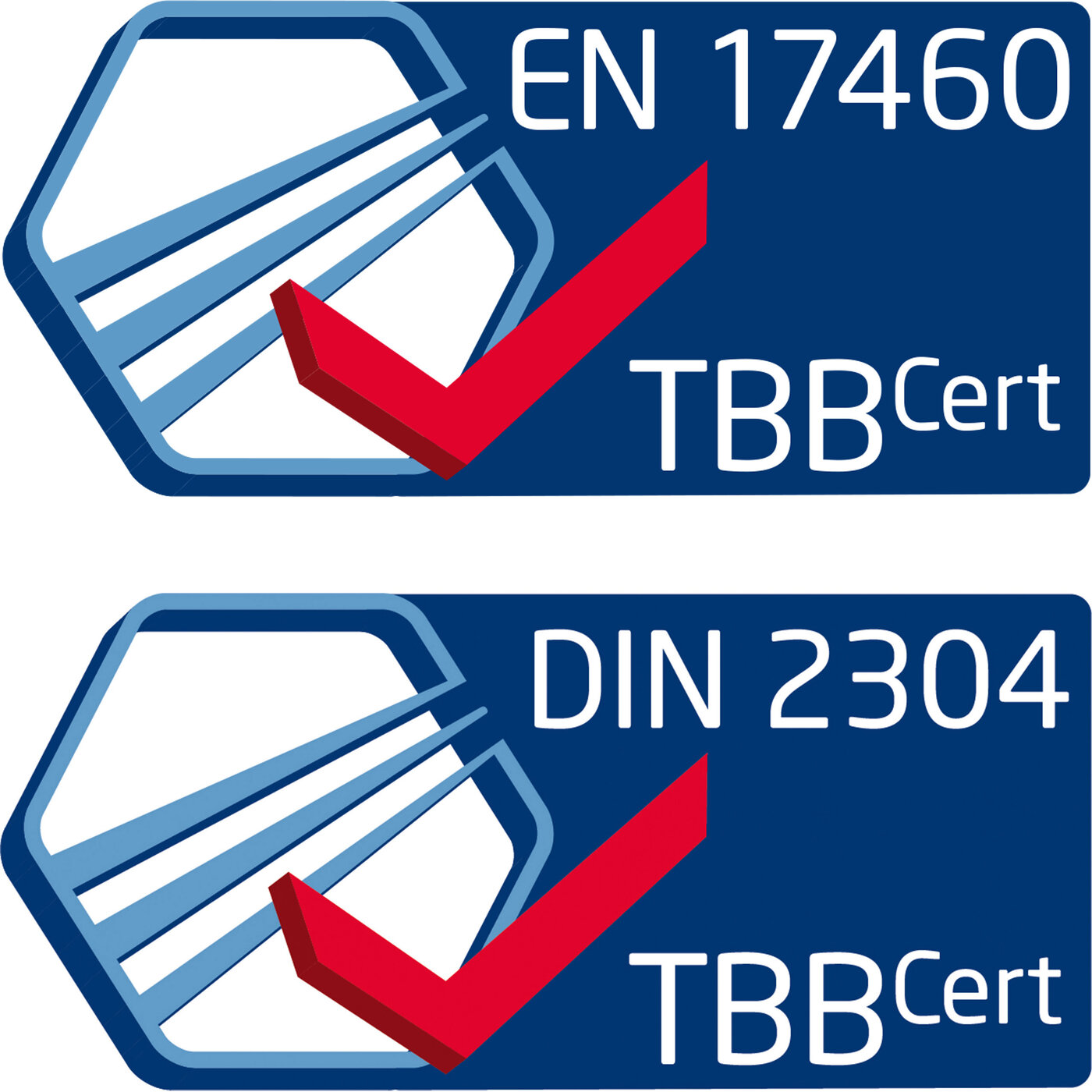 Logos Normen DIN2304 und EN17460