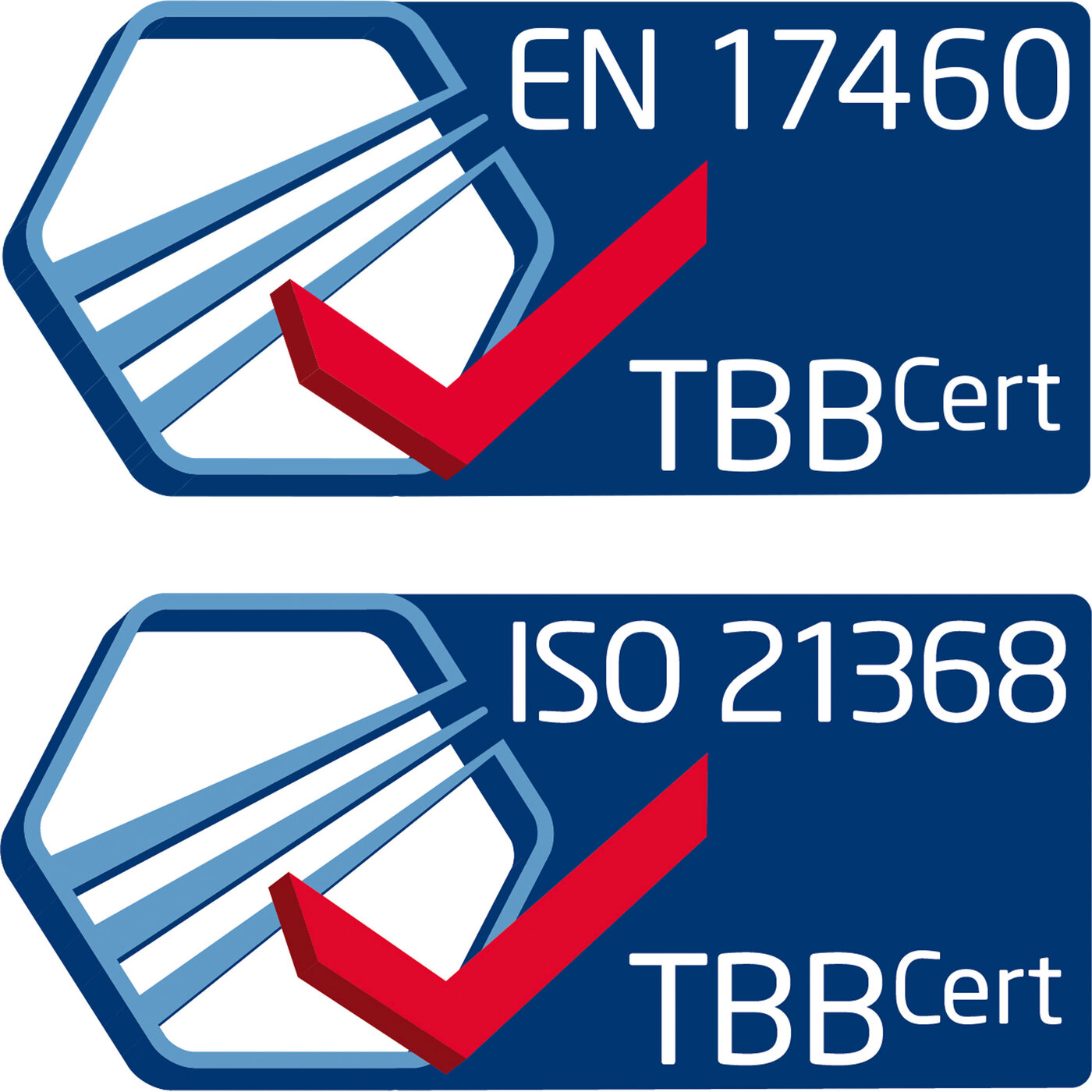 Logos normes DIN2304 und EN17460