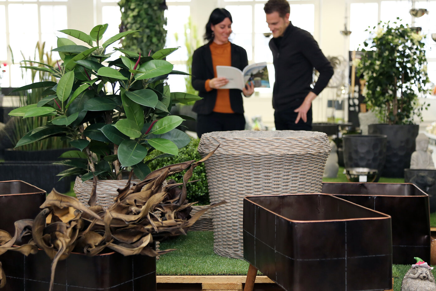 Ausschnitt Showroom Garten