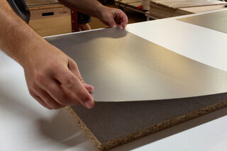 Verklebung mit Dispersionsklebstoff