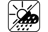 Piktogramm für UV- und Witterungsbeständigkeit