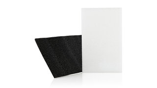 Schwarze und weisse Schaumfolie