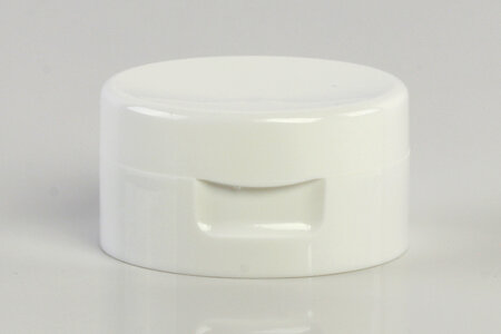 Weisser Klappverschluss für Tuben, Ausführung Flip-Top Klassik