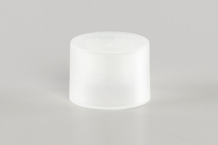 Milchig-weisser Tuben-Schraubverschluss mit 25mm Durchmesser
