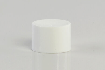 Weisser Schraubverschluss für Tuben, Ausführung S13.