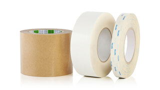 Drei verschiedene Rollen Dichtbänder nebeneinander