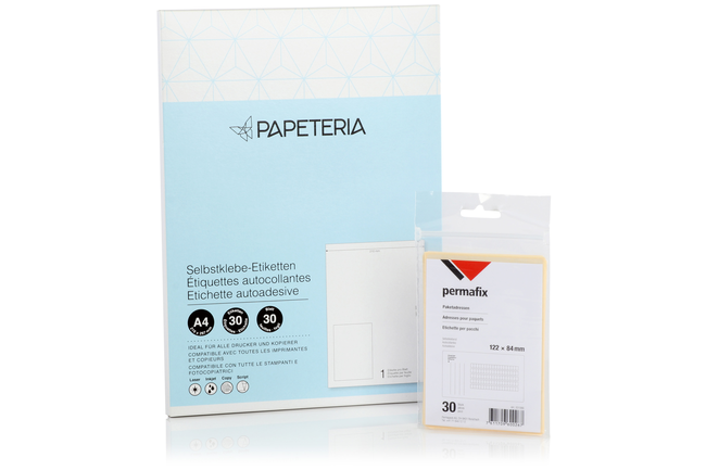 Selbstklebe-Etiketten und Paketadressen