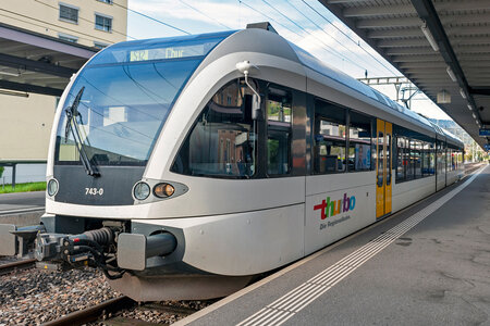 Zugkomposition in einem Bahnhof