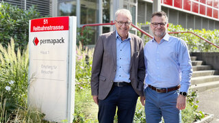CEO Thomas Hansmann mit Nachfolger Pascal Schwarz