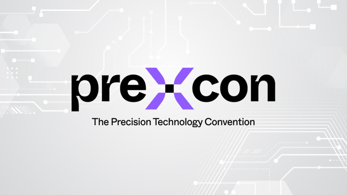 PreXcon-Logo auf grauem Hintergrund