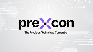 PreXcon-Logo auf grauem Hintergrund