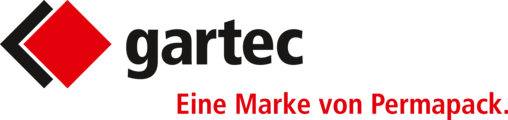 Gartec-Logo mit Claim "Eine Marke von Permapack"